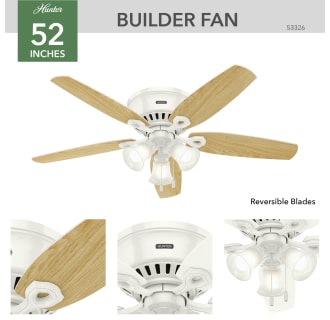 Hunter 53326 Builder Ceiling Fan Details