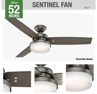 Hunter 59211 Sentinel Ceiling Fan Details