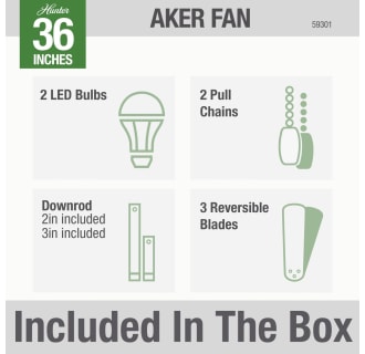 Hunter 59301 Aker Included in Box
