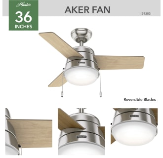 Hunter 59303 Aker Ceiling Fan Details