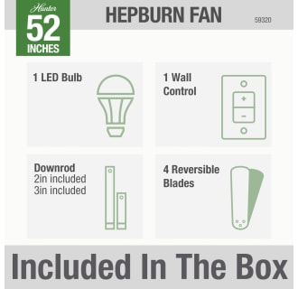 Hunter 59320 Hepburn Included in Box