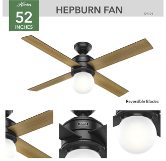 Hunter 59321 Hepburn Ceiling Fan Details