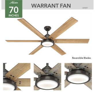 Hunter 59397 Warrant Ceiling Fan Details