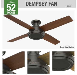 Hunter 59449 Dempsey Ceiling Fan Details