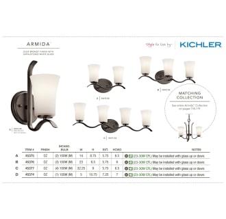 The Kichler Armida collection in olde bronze from the Kichler catalog.