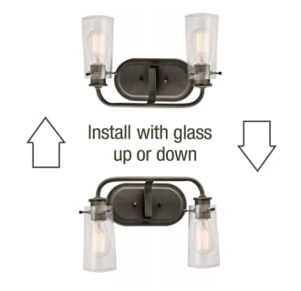 This fixture can be mounted with the glass facing up or down