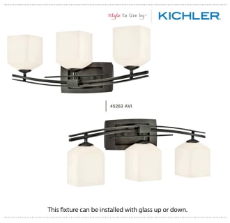 The Kichler Brinbourne Collection can be installed with glass up or down.