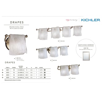 The Kichler Drapes collection from the Kichler catalog.