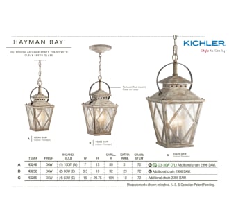 Kichler Hayman Bay Collection Pendants