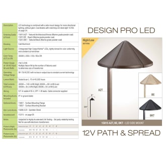 Kichler 15815 Design Pro LED Specifications