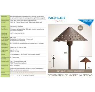 Kichler 15871BBR Specifications