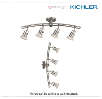 The Kichler 7755 can be ceiling or wall mounted