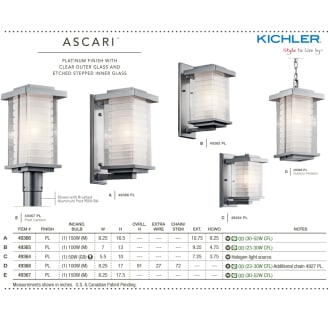 Kichler Ascari Collection in Platinum Finish