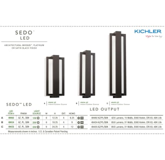Kichler Sedo LED in Architectural Bronze