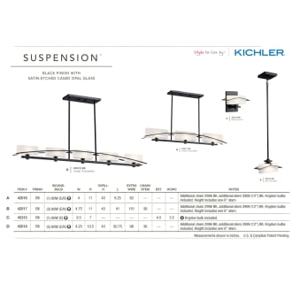 The Kichler Suspension Collection in Black
