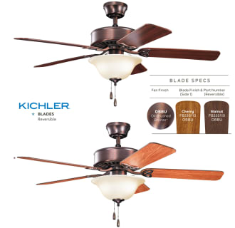 Oil Brushed Bronze / Umber Glass with Reversible Blades