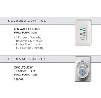 Included and Optional Fan Controls
