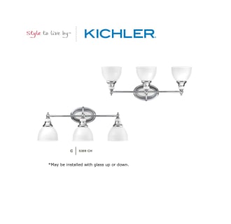 The Kichler Pocelona Collection can be installed with the glass up or down.