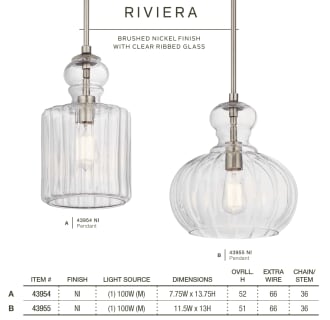 Riviera Pendants from Kichler Lighting