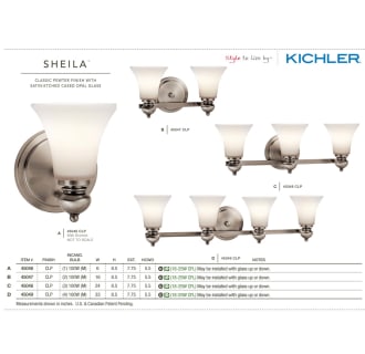 The Sheila Collection in Classic Pewter from the Kichler Catalog.