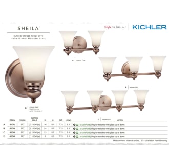 The Sheila Collection in Classic Bronze from the Kichler Catalog.