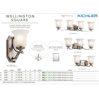The Wellington Collection in Classic Pewter from the Kichler Catalog.