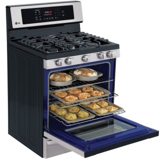 Oven Showing Three Shelves Filled