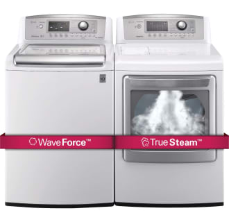 Shown As A Pair Side by Side in White True Steam Feature