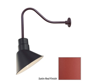Millennium Lighting-RAS10-RGN23-Fixture with Satin Red Finish Swatch