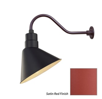 Millennium Lighting-RAS12-RGN22-Fixture with Satin Red Finish Swatch