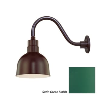 Millennium Lighting-RDBS10-RGN15-Fixture with Satin Green Finish Swatch