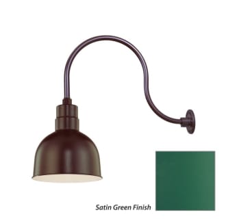 Millennium Lighting-RDBS10-RGN24-Fixture with Satin Green Finish Swatch