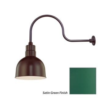 Millennium Lighting-RDBS10-RGN30-Fixture with Satin Green Finish Swatch