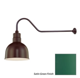 Millennium Lighting-RDBS10-RGN41-Fixture with Satin Green Finish Swatch