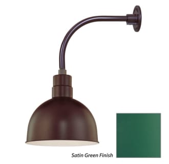 Millennium Lighting-RDBS12-RGN12-Fixture with Satin Green Finish Swatch
