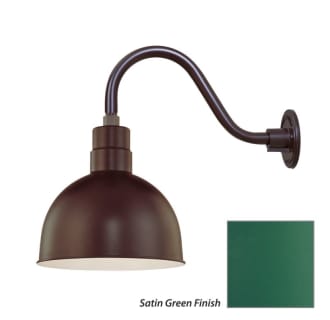 Millennium Lighting-RDBS12-RGN15-Fixture with Satin Green Finish Swatch