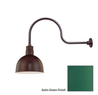 Millennium Lighting-RDBS12-RGN30-Fixture with Satin Green Finish Swatch