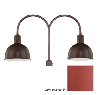 Millennium Lighting-RDBS12-RPAD-Fixture with Satin Red Finish Swatch
