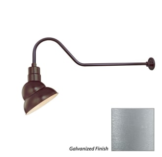 Millennium Lighting-RES10-RGN41-Fixture with Galvanized Finish Swatch