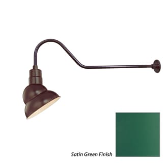 Millennium Lighting-RES10-RGN41-Fixture with Satin Green Finish Swatch