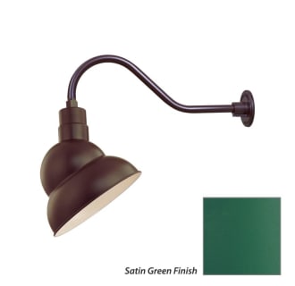 Millennium Lighting-RES12-RGN22-Fixture with Satin Green Finish Swatch