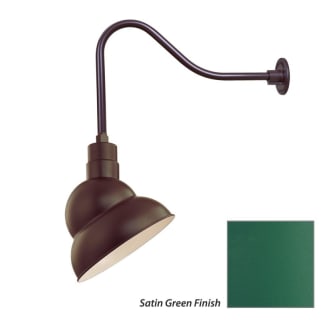 Millennium Lighting-RES12-RGN23-Fixture with Satin Green Finish Swatch