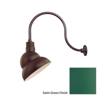 Millennium Lighting-RES12-RGN24-Fixture with Satin Green Finish Swatch
