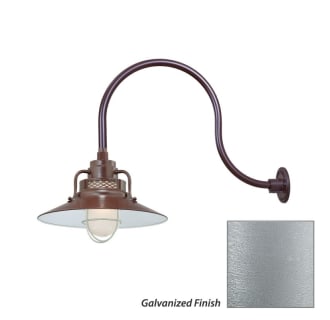 Millennium Lighting-RRRS14-RGN24-Fixture with Galvanized Finish Swatch