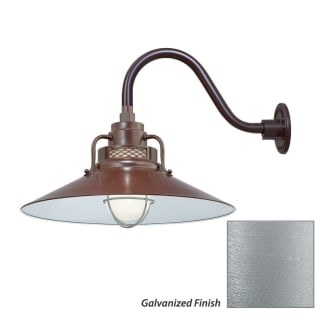 Millennium Lighting-RRRS18-RGN15-Fixture with Galvanized Finish Swatch