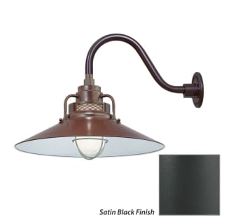 Millennium Lighting-RRRS18-RGN15-Fixture with Satin Black Finish Swatch
