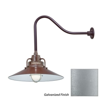 Millennium Lighting-RRRS18-RGN23-Fixture with Galvanized Finish Swatch