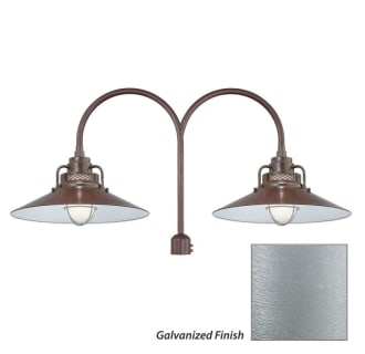 Millennium Lighting-RRRS18-RPAD-Fixture with Galvanized Finish Swatch