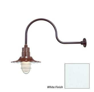 Millennium Lighting-RRWS12-RGN30-Fixture with White Finish Swatch