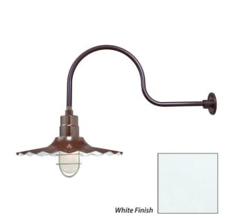 Millennium Lighting-RRWS18-RGN30-Fixture with White Finish Swatch
